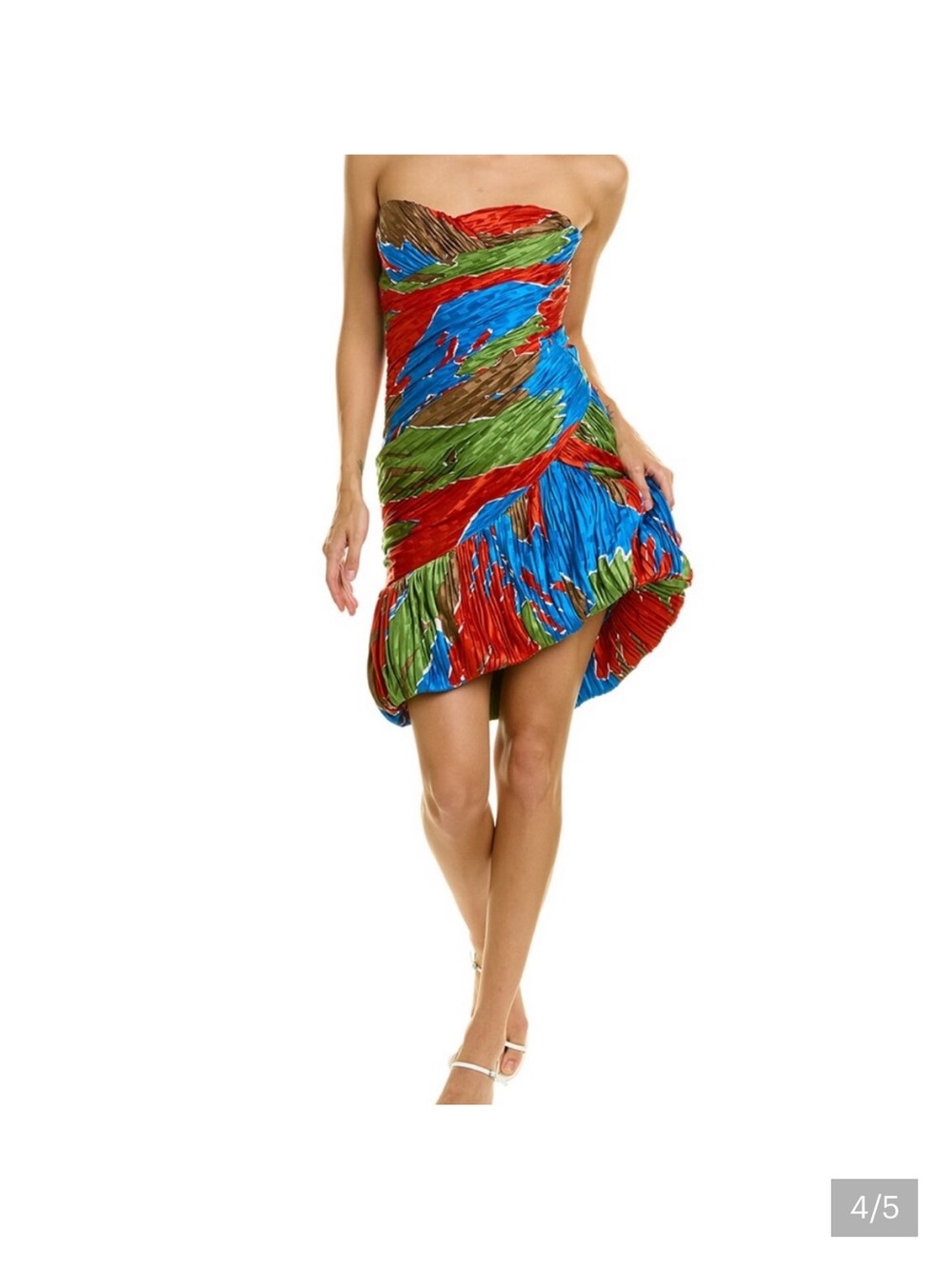 Tory Burch Painted Silk Mini Party Dress